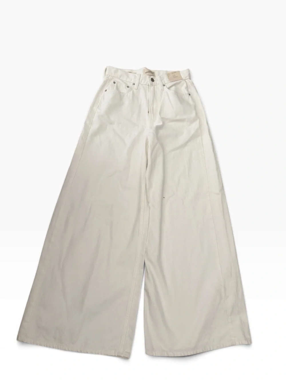 Universal Thread High Rise Palazzo Wide Leg Jeans White Size 4 NWT